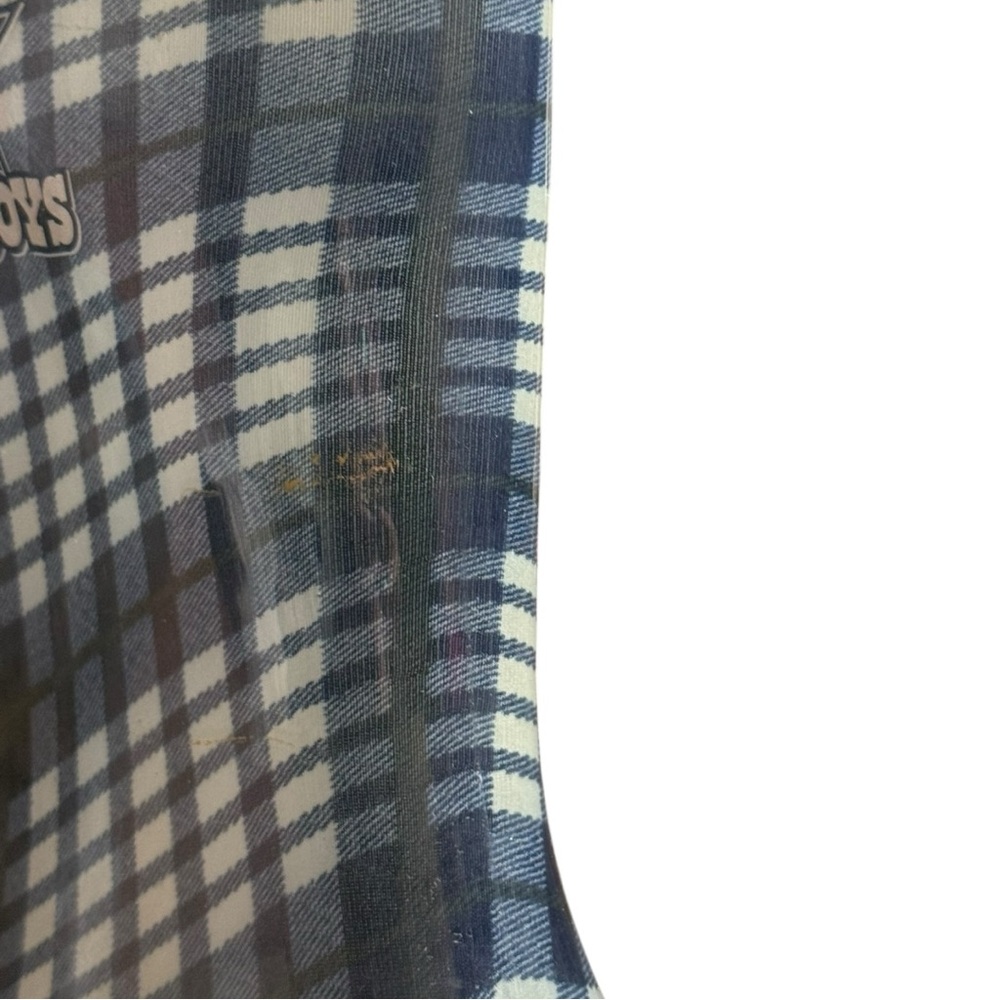 Dallas Cowboys Plaid Rain Boots Size Medium (Women's 7/8) - Picture 8 of 11